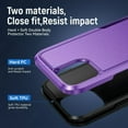 thumbnail image 3 of Entronix Heavy Duty Sleek Case designed for iPhone 15 Pro Max, Shockproof Drop Protection, Purple, 3 of 7