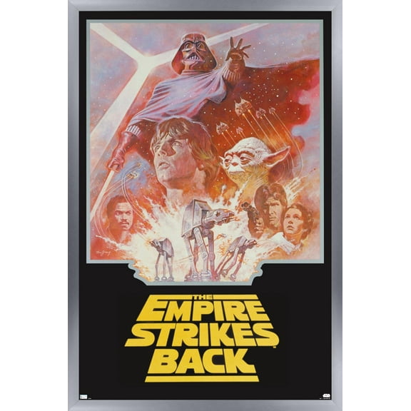 Star Wars: The Empire Strikes Back - Group One Sheet Wall Poster, 14.725" x 22.375" Framed