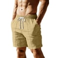 thumbnail image 2 of LEKWK Mens Swim Trunks Hawaiian Board Shorts Hawaiian Compression Liner Bathing Suit Quick Dry Drawstring Short with Pockets Running Workout Home Swimwear, 2 of 5