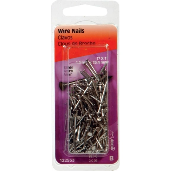 Hillman 122553 Wire Nail, 1 in, Steel, Bright6
