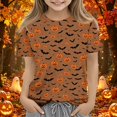thumbnail image 2 of HAJWOH Halloween Shirts for Toddler Kids Girls 3/4 Sleeve Funny Graphic T-Shirt Casual Crewneck Tunic Tops Halloween Clothing, 2 of 7