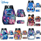 thumbnail image 2 of Disney-Mochila de dibujos animados Lilo & Stitch, bolso de hombro, estuche de lápices, Mochila escolar de Anime, bolso cruzado, caja de papelería, regalo, 2 of 5