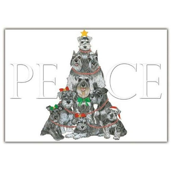 Pipsqueak Productions C565 Schnauzer Holiday Boxed Cards