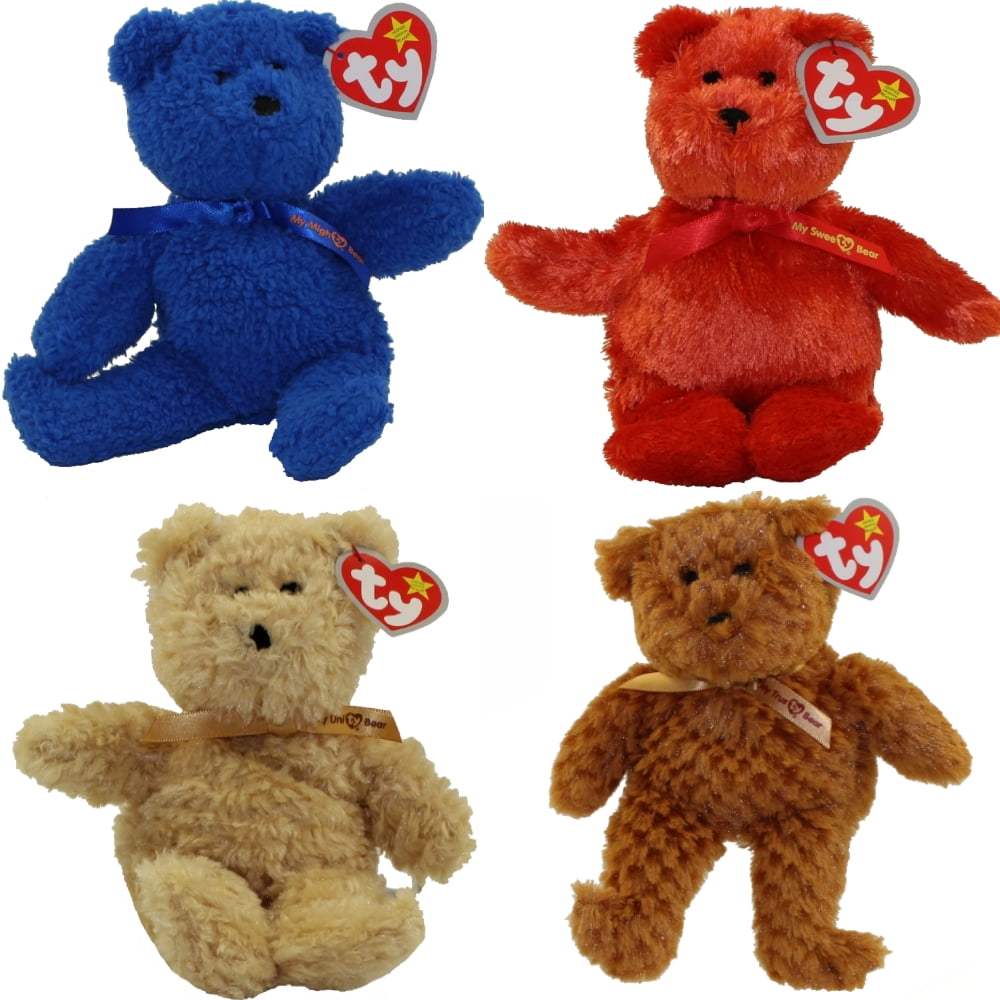 TY McDonald's Teenie Beanie Babies SET OF 4 (Mighty, Sweety, Trusty & Unity)(2006)(Loose 7.5