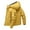 Yellow, variant on gbyLJF Men's Thickened Puffer Jacket Solid Color Full Zip Hooded Windbreaker Coats Hiking Ski Coat Winter Outwear