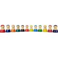 thumbnail image 4 of TEKOR 12 Pcs Wooden Bright Color Rainbow Peg Dolls Toy | Pretend Play Little People Figures for Toddlers Boys Girls | Montessori Learning Educational Kids Toys | Colorful Wood Stacking Rainbow Friends, 4 of 7