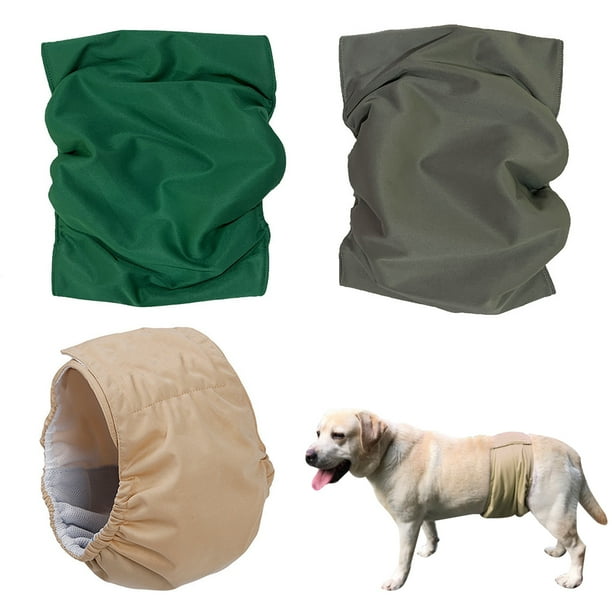 3 piezas de ropa interior impermeable para mascotas, pañales para perros, pañales antiacoso para perros