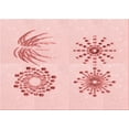 thumbnail image 1 of Ahgly Company Machine Washable Indoor Rectangle Transitional Pastel Red Pink Area Rugs, 7' x 9', 1 of 7