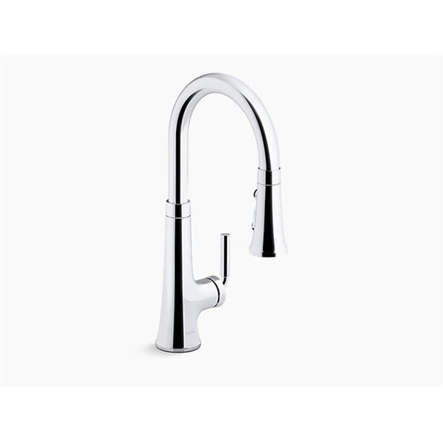 Kohler K-23764-CP Tone Pull-Down Single-Handle Kitchen Sink Faucet - Polished Chrome