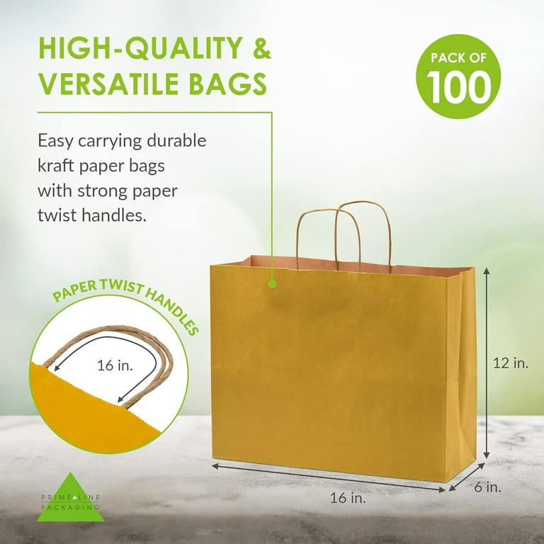 Large paper bags with handles bulk sale