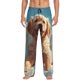 thumbnail image 1 of Fotbe Cute Angel Winged Dog Pantalones de Pijama para Hombre, Pantalones de Dormir, Pantalones de Casa con Cintura Ajustable y Bolsillos-Large, 1 of 6