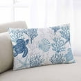 thumbnail image 2 of Sea Turtle Nautical Coral Summer Beach Queen Size Pillow Cover, Pillowcase Protectors with Zipper, Breathable Decorative Throw Pillow Case Cover, Pillow Shams for Couch Sofa 20x30Inch, 2 of 7