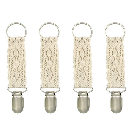 4 Pcs Travel Accesories Handerpants Mitts Lace Hat Clip Bag Clips Tote Purse for Women Girl on Portable Iron Cotton