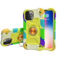 thumbnail image 1 of JUSTUP Compatible with iPhone 13 Case with Built-in 360°Rotating Ring Stand Military Grade Drop Protection Full Body Rugged Heavy Duty Protective Durable Cover for iPhone 13 Mini (Rainbow Green), 1 of 4