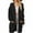 Black, variant on Casual Long Sleeve Knit Outerwear Button Down Oversized Fit Women All Season Winter Duster Tops Light Ashy 2XL