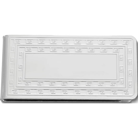 Fashion Silver-Tone Money Clip (3.5 X 2.5) Made In China gm2721