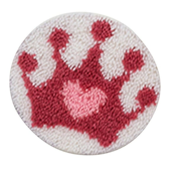 DIY Latch Sew Your Own Fuzzy Rug - Includes Canvas, Tool, Instructions, Acrylic Yarn - Crochet Needlework Crafts for Kids Adults