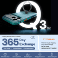 thumbnail image 4 of TORRAS Flagship Q3 Air for iPhone 17 Pro Max Case,Visible Airbag Drop Protection,Hardcore Air Cushion Tech ,Mil-Grade Protection,Fit for MagSafe,360 Rotating Stand Case ,6.9",Glacier Sprint, 4 of 11