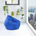 thumbnail image 4 of chaungfeng Large Lazy Sofas Cover Chairs wthout Filler, Cloth Lounger Seat Bean Bag Pouf Puff Couch Tatami Living Room Beanbags (Blue, 30x35inches), 4 of 8