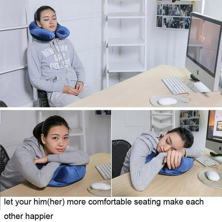 D-GROEE 2Pcs Ultralight Neck Pillow Travel Pillow Inflatable, Press Type  Portable Neck Support Pillow for Airplane,Neck Travel Pillow for Adults and  Kids in Airplanes, Office Napping, Cars 