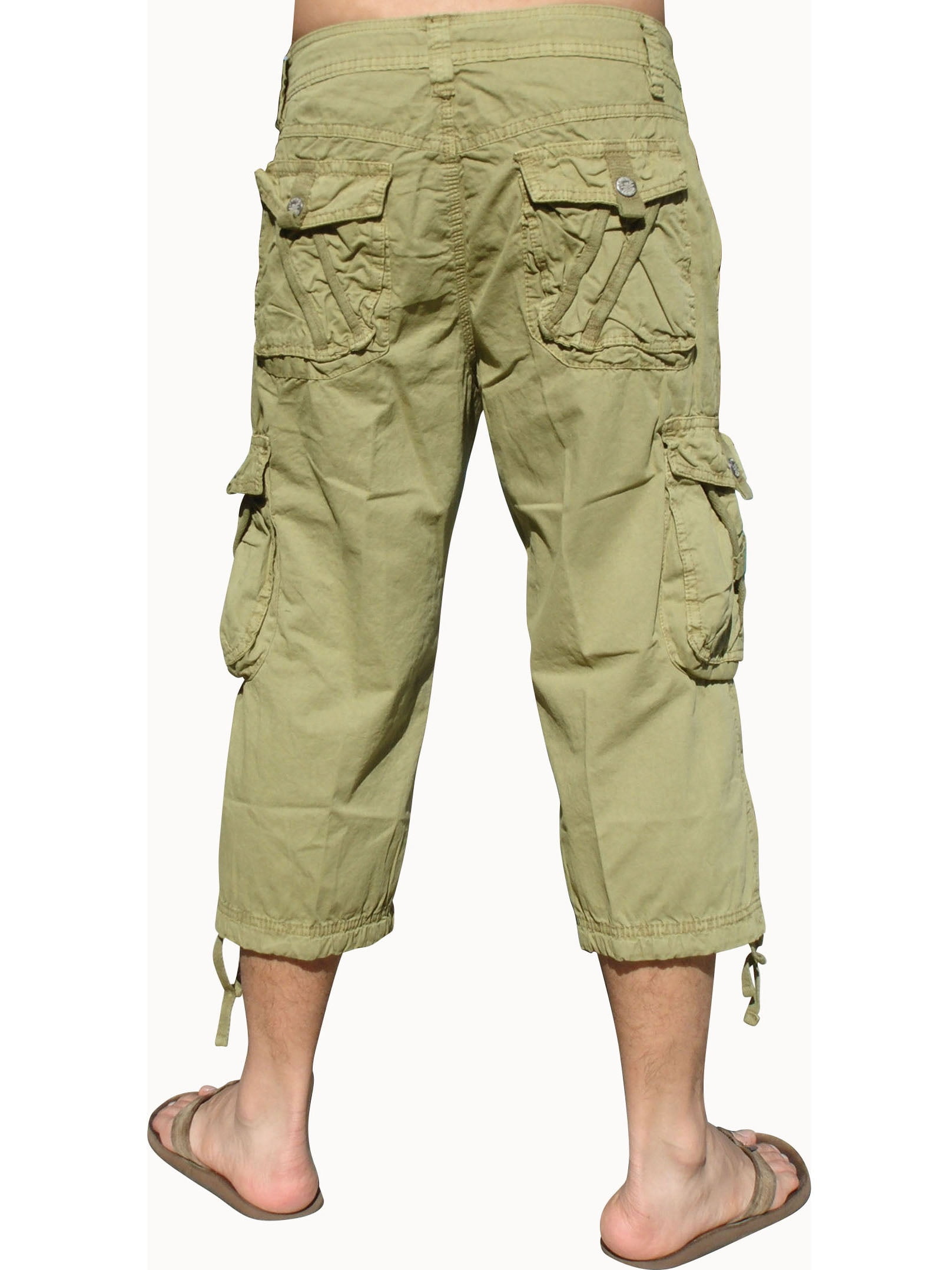 mens cargo capri pants
