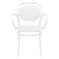 thumbnail image 4 of Compamia Marcel XL Resin Outdoor Arm Chair White, Set of 2, 4 of 5