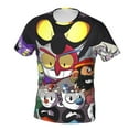 thumbnail image 3 of The Cuphead Show Shirt 3d Printed T Shirt Crewneck Short Sleeve Top Tees For Mens, 3 of 6