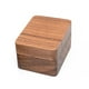 thumbnail image 1 of Caja de Anillos de Madera Vintage, Caja de Madera Maciza con 3 Ranuras para Anillos de Boda, Organizador de Joyas, Estuche Protector, Soporte de Negro Hugo Anillos Titular, 1 of 9
