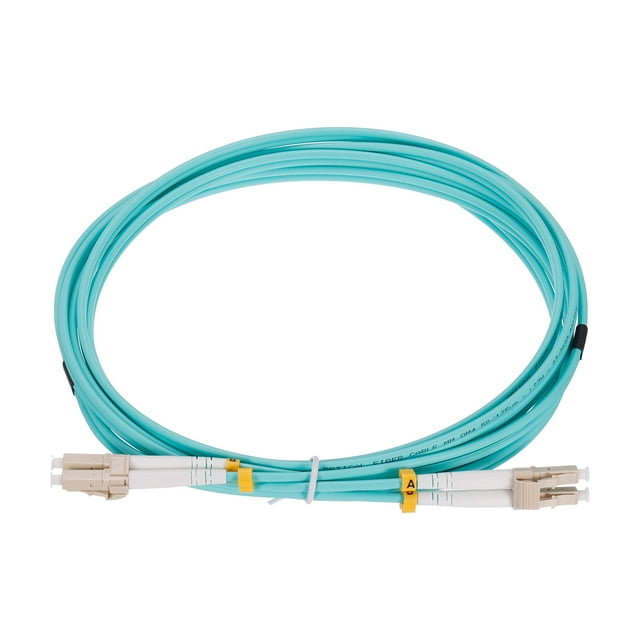 Unique Bargains 3 Meters 9.8Ft Fiber Patch Cable Multimode LC-LC OM4 LSZH Fiber Optic Jumper Green For Network Transceiver 1Pcs