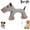 Dog, variant on Linen Safari Companions, Squeaky Dog Chew Animals, Robust Indestructible Dog Stuffed Toy with Squeakers for Small Medium Dogs (Elephant)