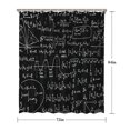 thumbnail image 5 of Math Equations Calculus Symbols Black Pattern Shower Curtain 72"x84" ,Bathroom Decorative Shower Curtains Set with 12 Hooks,Modern Waterproof Washable Shower Curtain, 5 of 6