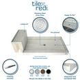 thumbnail image 6 of Tile Redi Base'N Bench Single Threshold Shower Base with Bench and Drain Plate, 6 of 6