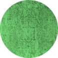 thumbnail image 1 of Ahgly Company Indoor Round Persian Emerald Green Traditional Area Rugs, 8' Round, 1 of 4
