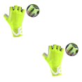 thumbnail image 3 of Greeniant Ciclismo Mitten Medio dedo Shock Padded Glove Anti Portable Riding Fingerless Guantes de bicicleta a prueba de golpes amarillo S 2Conjunto, 3 of 6