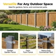 thumbnail image 4 of Ohmyroo 10-Piece Heavy-Duty Fence Z-Brackets for 4 Inch Posts Galvanized Steel Hardware, 4 of 9