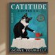 thumbnail image 1 of Cuadros Decorativos 5D bricolaje ronda completa taladro diamante pintura gato Kit arte decoración del hogar (QQ394) Wdftyju embutido en tela, 1 of 1
