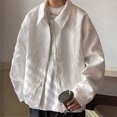 thumbnail image 4 of Chaquetas unisex para mujer, moda de otoño, estilo europeo, retro, lisas, combinables, cómodas, con cuello vuelto, bolsillos, ropa de calle para estudiantes, 4 of 6