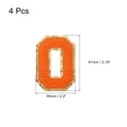 thumbnail image 2 of Uxcell 4Pcs Chenille Letter Patches Iron on Letter Patches Orange O Alphabet Decorative Repair Embroidered Patches, 2 of 5