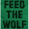 thumbnail image 2 of Feed The Wolf Sarcastic Hangry Gym Plus Size Crewneck Graphic Tee Shirt Brisco Brands 3X, 2 of 5