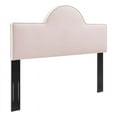 thumbnail image 2 of Modway Dawn Tête de Lit Moderne en Velours de Performance pour Lit Simple, Rose, 2 of 8