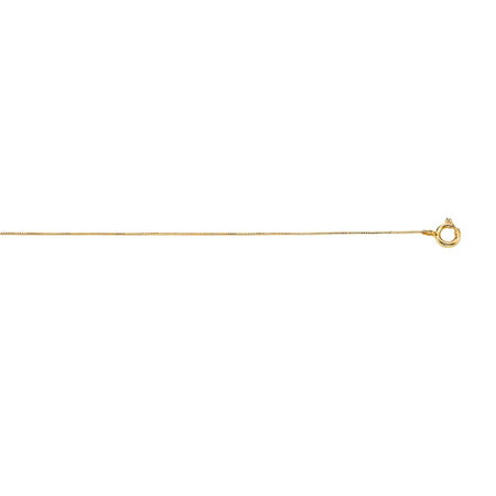 10k Yellow Gold Box Chain Necklace - Length: 16 to 20