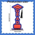 thumbnail image 3 of 2026 Graduation Party Decoration, Wooden GRAD Letters Tabletop Sign Graduation Decor, Class of 2026 Table Centerpieces Grad Congratulate Table Toppers, for High School College, 4*9 inch, 3 of 9