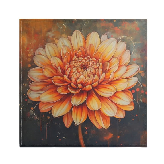 Napkin Satin Napkin 20*20Inchx1 Kitchen Towel Dinner Plate Towel Decorative Towel Napkin Tea Towel Suitable For Kitchen Table A Chrysanthemum