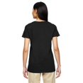 thumbnail image 3 of Gildan Women’s V-Neck T-Shirt, Heavy Cotton Short Sleeve V Neck Black Tee for Crafting | S-3XL Pack-1, 3 of 5