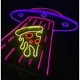 thumbnail image 2 of Handmadetneonsign UFO Abduction Pizza Led Sign, UFO Pizza Neon Sign, Wall Art, Wall Decor, 2 of 5