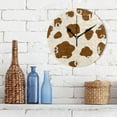 thumbnail image 3 of Animal Cow Print Wall Clock Round Vintage Silent Non Ticking Battery Operated Accurate Arabic Numerals Design Decorative for Home Kitchen Living Room Bedroom 10 Inch, 3 of 5