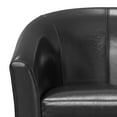 thumbnail image 6 of Austin 30 inch Wide Contemporary Tub Chair in Black Vegan Faux Leather, 6 of 11