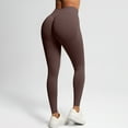 thumbnail image 5 of Roncen Women's Seamless Yoga Pants - High-Waisted Peach-Butt Lifting Solid Color Workout Leggings for Running, Fitness & Sports, 5 of 7