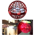 thumbnail image 3 of Juguetes voladores OVNI de mano luces LED Mini helicóptero teledirigido a mano para niños al aire libre y en interiores - Rojo, 3 of 8