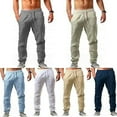 thumbnail image 3 of Pantalon Hippie Décontracté en Lin de Coton pour Hommes, 3 of 4